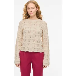 Jersey de mujer punto cuello redondo