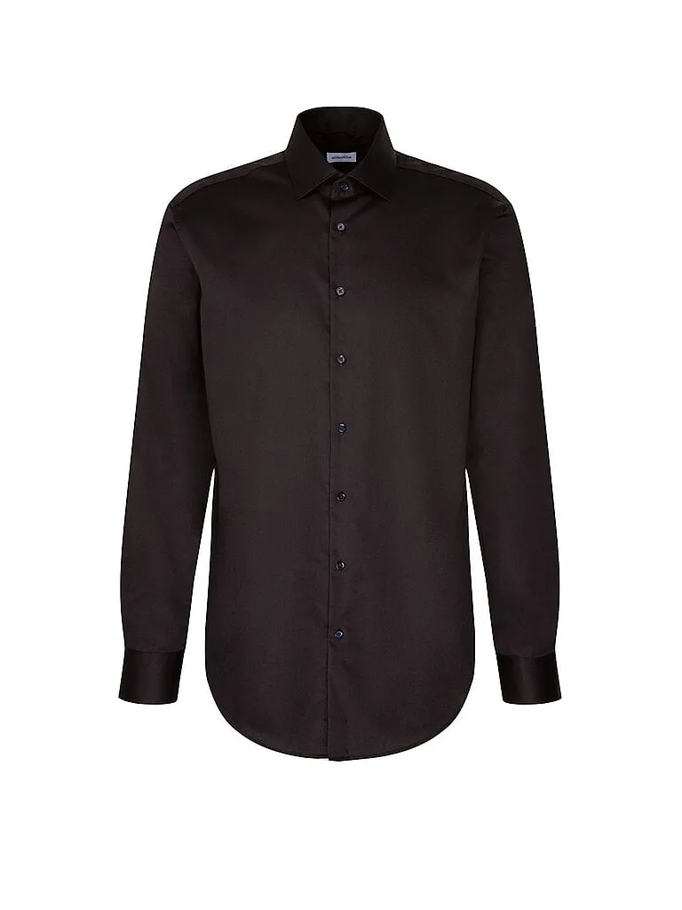Hemd Regular Fit schwarz 39 herren - Seidensticker - FashionsVida