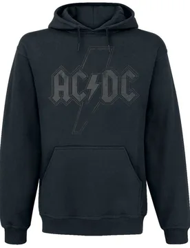 Kapuzenpullover - Logo Black - S bis 5XL - für Männer - Größe 5XL - schwarz - EMP exklusives Merchandise! - Männer - male - AC/DC - FashionsVida
