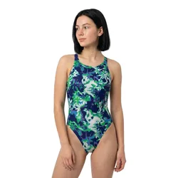 Fatsback Hydrastrong Multi Print Swimsuit Midnight Navy US 32 Women