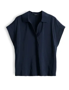 Chemise-blouse SINULA bleu marine 36 - Opus - FashionsVida