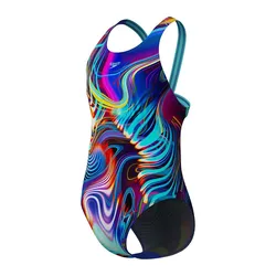 Digital Allover Leaderback Swimsuit Arctic Glass 15-16 Years Girls