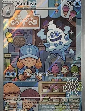 Pokemon SV Paradox Rift 190/182 Vanillish (Illustration Rare w/ Snowflake Stamp) - Pokémon - FashionsVida