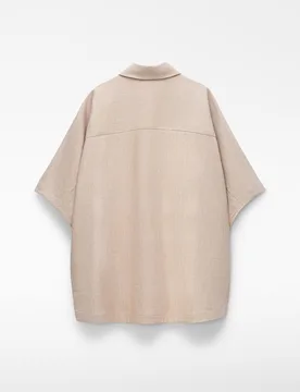 Camisa de mujer oversize con microdibujo - Adolfo Dominguez - FashionsVida