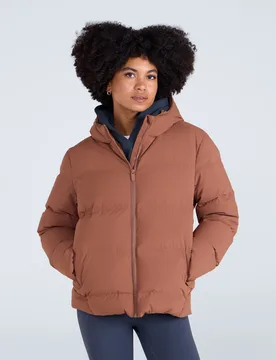 Cosi Cloud Womens Down Jacket - Orange - Orange - Size: 18 - Animal - FashionsVida