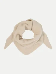 Dreieckiger Strickschal Beige