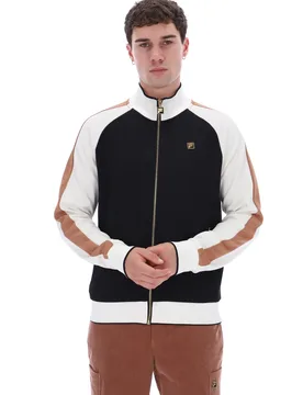 Black Cory Colour Block Track Top - XS - FILA - FashionsVida