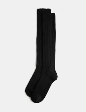 Pack Thermal Knee High Socks Black female - M&S - FashionsVida