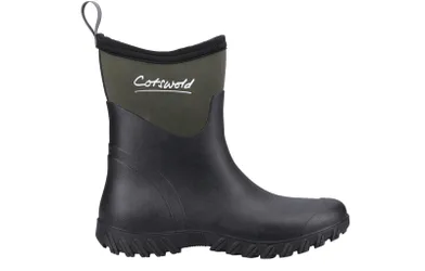 Winfield Short Womens Wellington Boots - Green Rubber - Size Uk 7