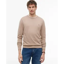 Jersey de caballero con cuello redondo liso