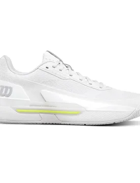 Rush Tour 5 All Court Shoes White / White / White UK 8 - Wilson - FashionsVida