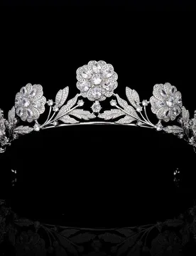 New Dazzling Flower Shape Headpiece Crown Bridal Wedding Dress Jewelry for Dubai Festival Tourism Host Anniversary Gift H-13 - Aliexpress - FashionsVida