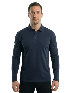Crewline Long Sleeve Polo Navy 2XL Men - Helly Hansen - FashionsVida