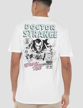 Unisex Doctor Strange Strange Tales T-Shirt, White Size: XL - White - Size: XL - Marvel - FashionsVida