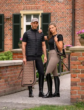 Damen Reitleggings VE GRIP RL mocha latte 34 - Cavallo - FashionsVida