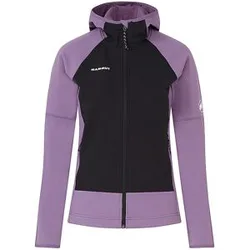 Giacca in pile da donna Massone Hoodie viola L