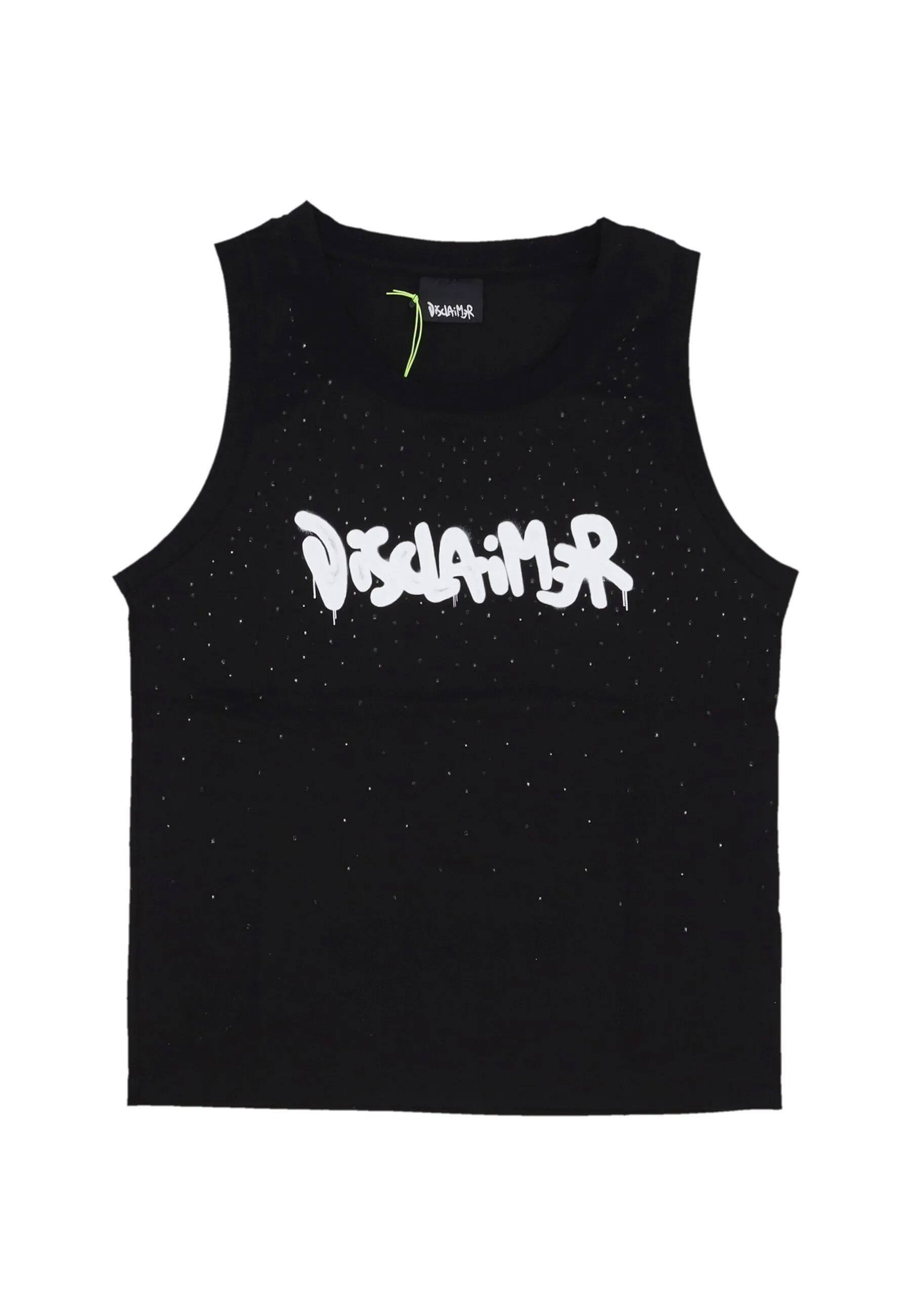 Canotta Donna W Logo Tank Black - DISCLAIMER - FashionsVida
