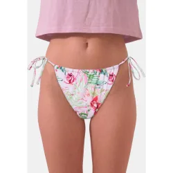 Braguita bikini estampado tropical de mujer