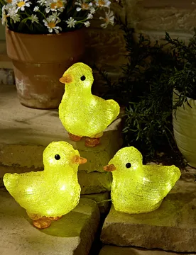 LED-Leuchtfiguren Küken 3-tlg - Gainsborough - FashionsVida
