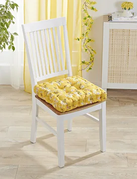 Hochsitzkissen "Blüten" gelb - 3Pagen - FashionsVida
