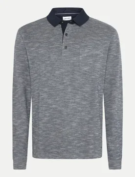 Pullover mit Polo-Kragen Grau M - Pierre cardin - FashionsVida
