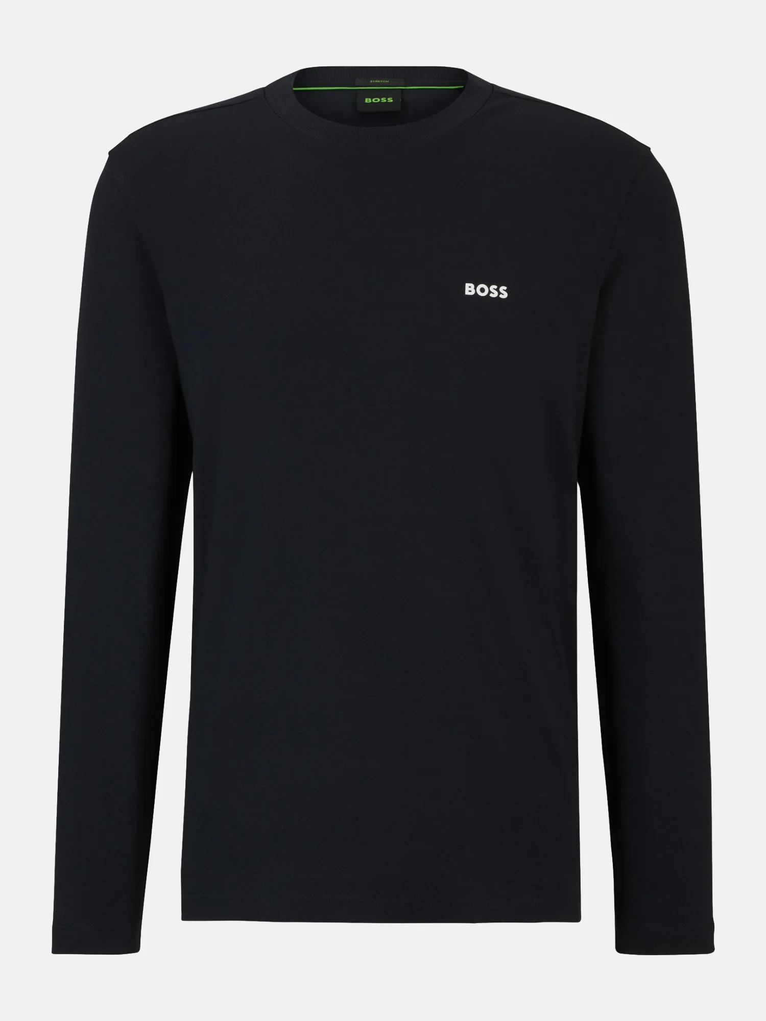 Green Langarmshirt mit Kontrast-Logo Blau L - BOSS - FashionsVida