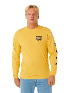 T-shirt à Manches Longues Pacific Rinse Ochre M - Rip curl - FashionsVida