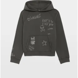 Zadig & Voltaire - Sudadera de mujer con capucha, estampados y strass