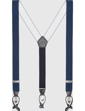 Tirantes de hombre elásticos con estampado negro - Leyva - FashionsVida