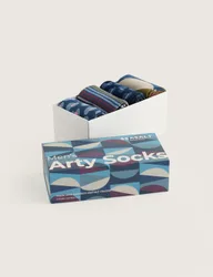Pack Assorted Socks Gift Box Blue Mix male