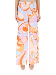 Pantalone in raso MULTICOLOR 42