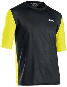 Maglietta A Maniche Corte Xtrail Black / Lime - Northwave - FashionsVida