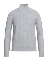 Rollkragenpullover Herren Grau S Herren