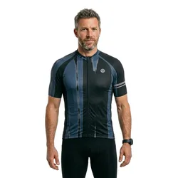 Maglia A Maniche Corte Vertical Paint Performance Steel Blue