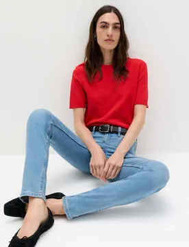 Lily Slim Fit Jeans Light Indigo female - M&S - FashionsVida