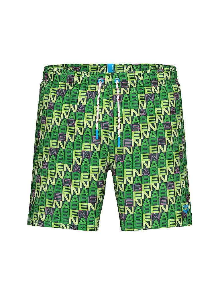 Bermuda da mare uomo Beach Boxer Allover verde S - Arena - FashionsVida