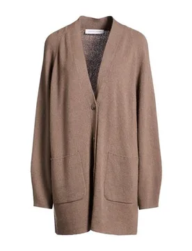 Strickjacke Damen Hellbraun M/L,XS/S Damen - Iris Von Arnim - FashionsVida