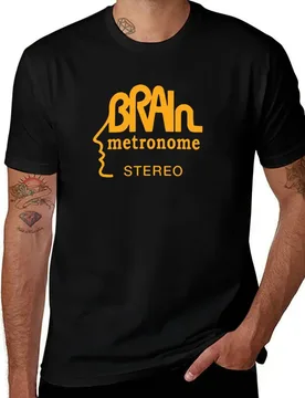 Brain Records logo Krautrock orange T-Shirt Sweat Resistant Workout Tee Shirt T-Shirt - Aliexpress - FashionsVida