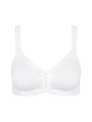 BH ohne Bügel MODERN LACE COTTON white weiss 90A Damen