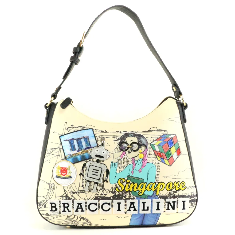 Cartoline Borsa a spalla B17376 UNICO - Braccialini - FashionsVida