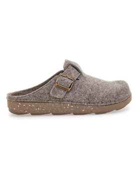 Pantofole tortora in feltro con fibbia 23 MT 43 - Inblu - FashionsVida