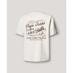 Camiseta de hombre espalda estampada fit casual