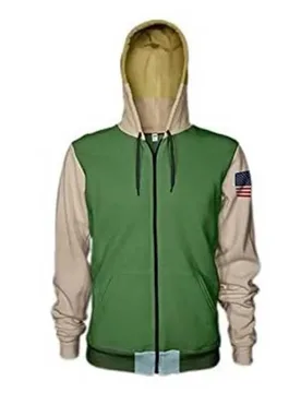 Sweat Guile Street Fighter Green S unisex - Numskull - FashionsVida