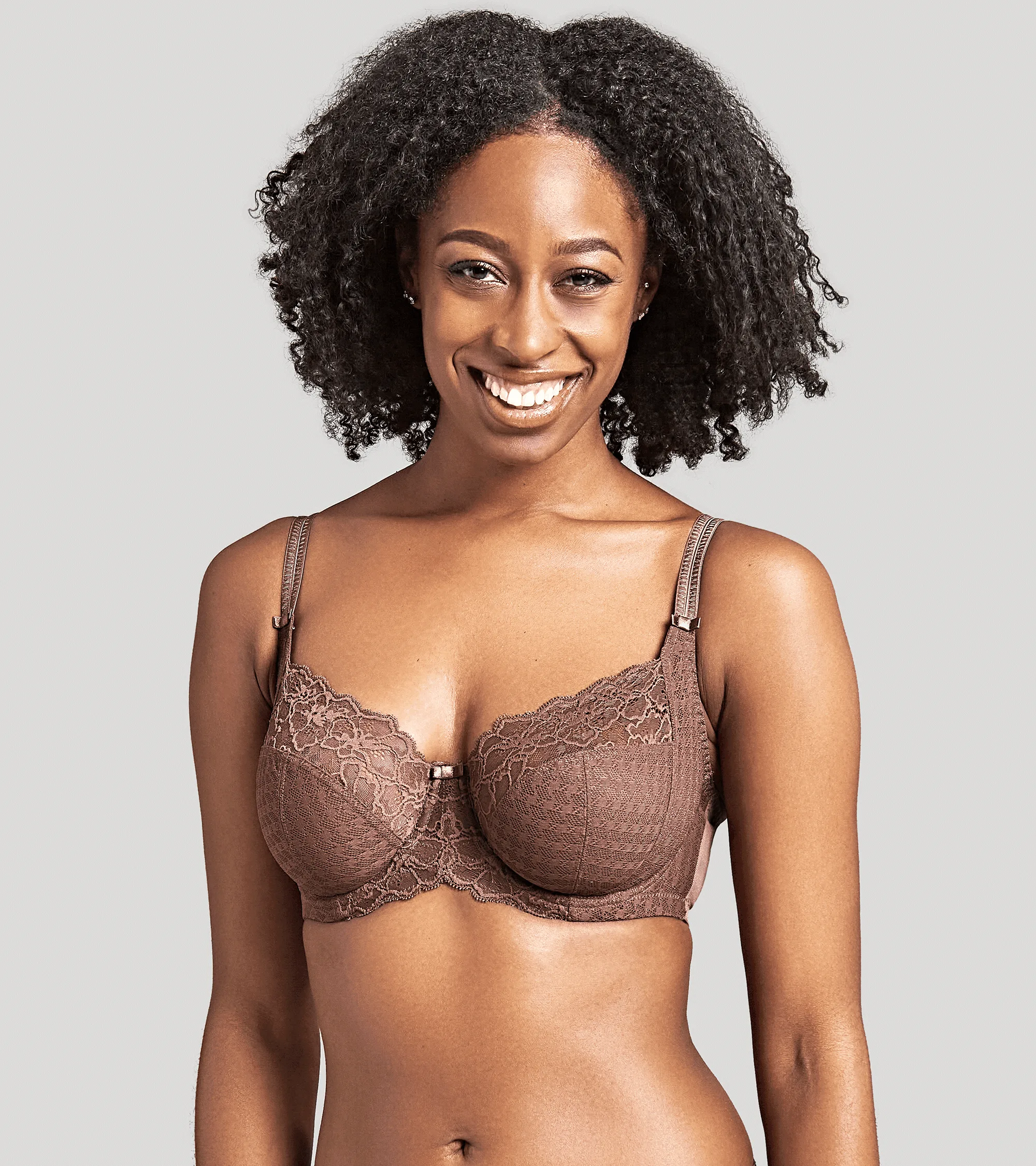 Womens 7285 Envy Full Cup Balcony Bra - Chestnut Elastane - Size 38f - Panache - FashionsVida