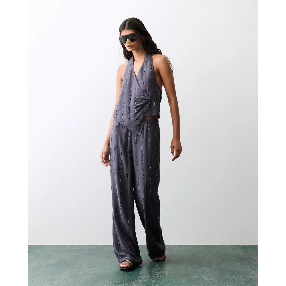 Pantalón de mujer con fornituras - Tintoretto - FashionsVida