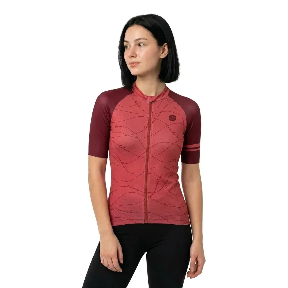 Maglia A Maniche Corte Velo Wave Essential Rusty Pink - AGU - FashionsVida