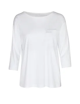 Camiseta de pijama blanca blanco 40 - Mey - FashionsVida