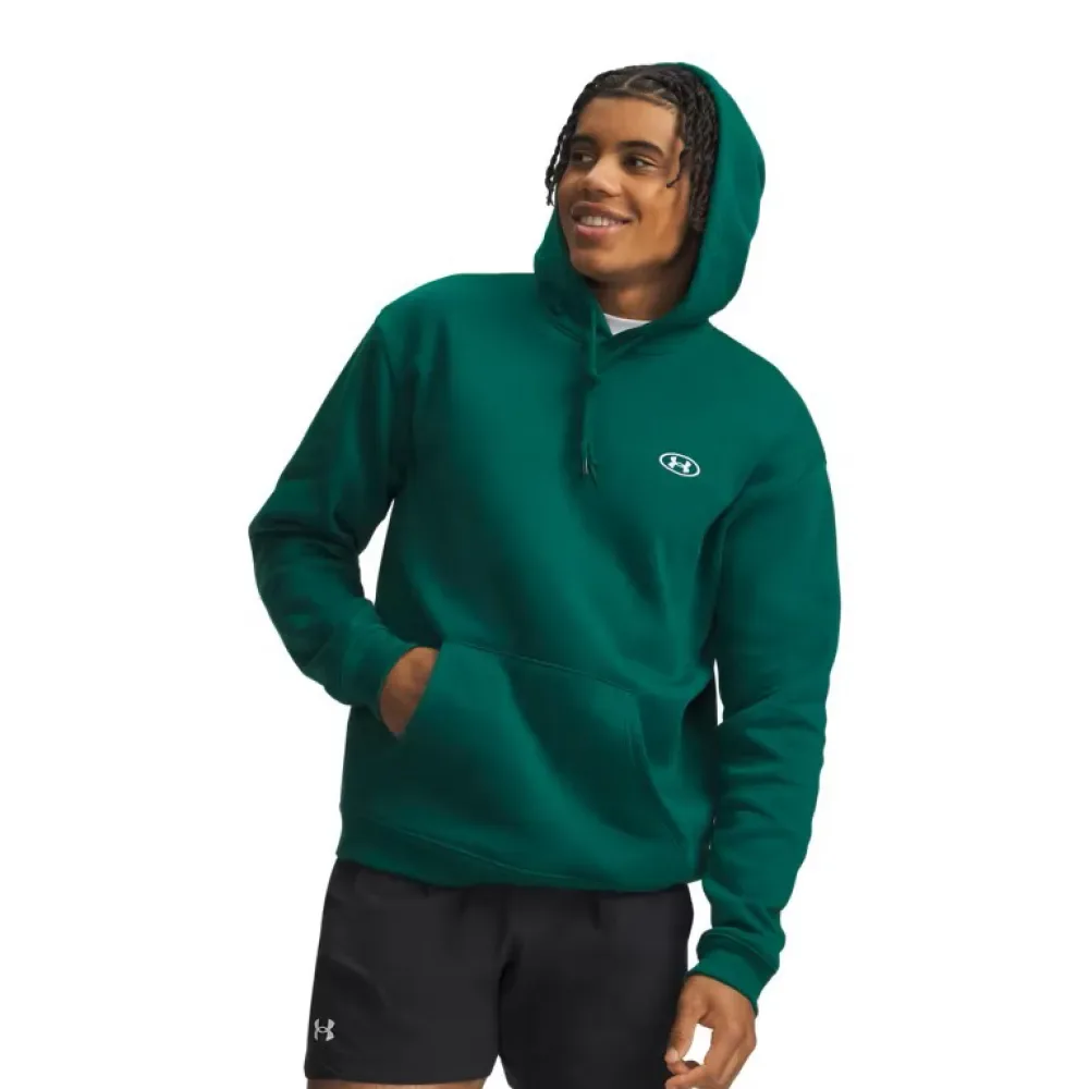 Sweat à Capuche Rival Fleece Green / White S - Under armour - FashionsVida