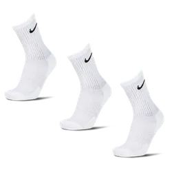 Everyday Cushioned Crew 3 Pack Unisex Socks - White - Size - White - Size: 5-8