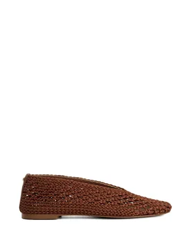 Women's 'Harleyn' Ballet Pumps in Brown Size: 7 - Brown - Size: 7 - Dune london - FashionsVida
